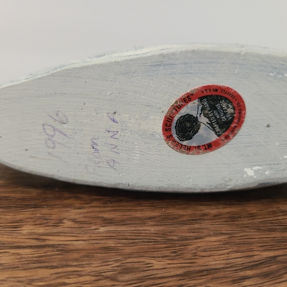 Vintage Handmade Volcanic Ash Native American Canoe Sculpture. - Picture 11 of 12